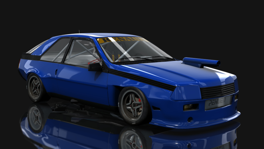 Renault Fuego - Turismo Retro, skin Azul