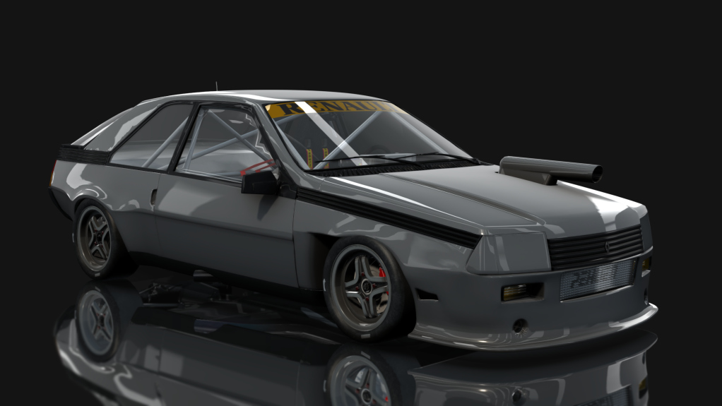 Renault Fuego - Turismo Retro, skin Gris