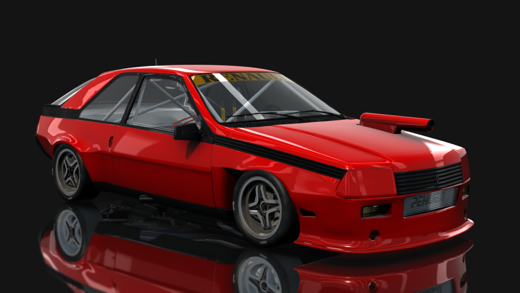 Renault Fuego - Turismo Retro, skin Rojo