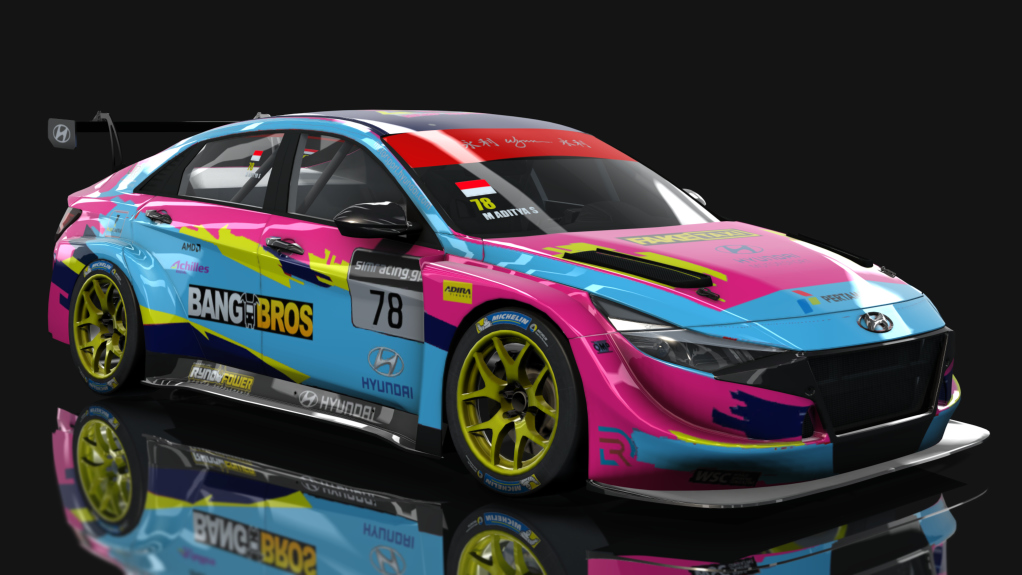 HK51 TCR Hyundai Elantra N, skin 54_tcr_hyundai_elantra_Lukoil - Adit