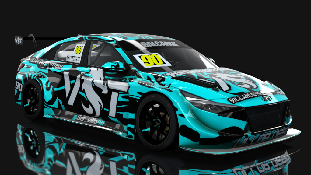 HK51 TCR Hyundai Elantra N, skin Sergio Villanueva