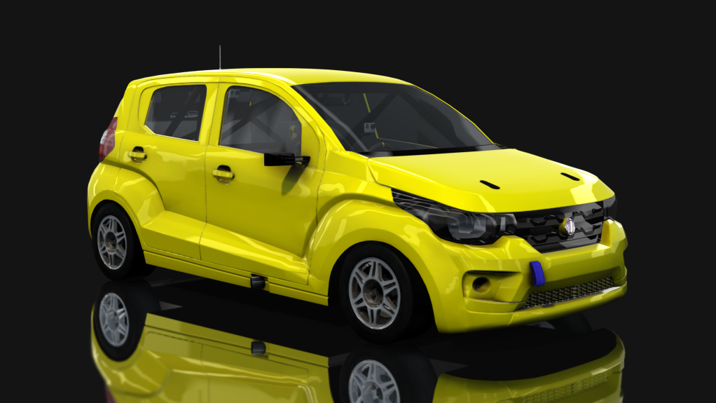 ASM - Fiat Uno Mobi - INTERLIGA PRO RACING, skin Amarillo