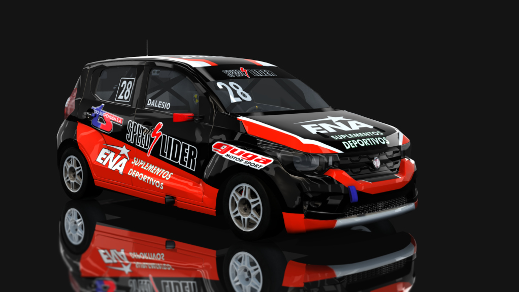 ASM - Fiat Uno Mobi - INTERLIGA PRO RACING, skin Exequiel Dalesio