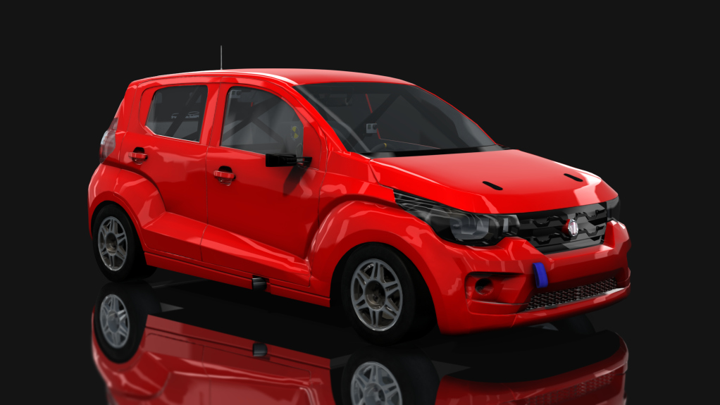 ASM - Fiat Uno Mobi - INTERLIGA PRO RACING, skin Rojo