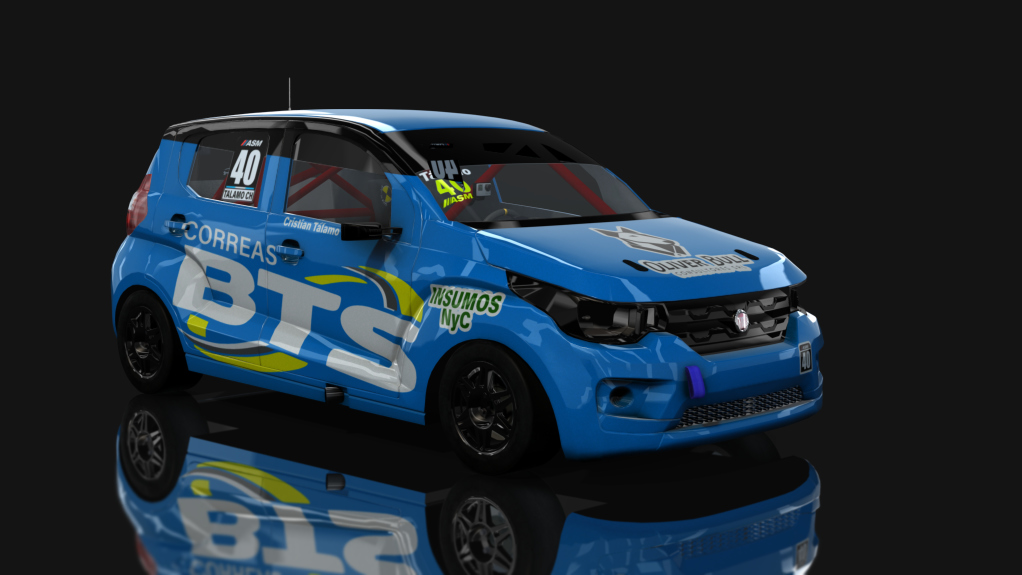 ASM - Fiat Uno Mobi - INTERLIGA PRO RACING, skin Talamo