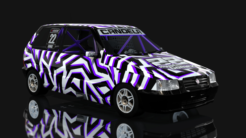 ASM - Fiat Uno Fire - Interliga Pro Racing, skin AGUS