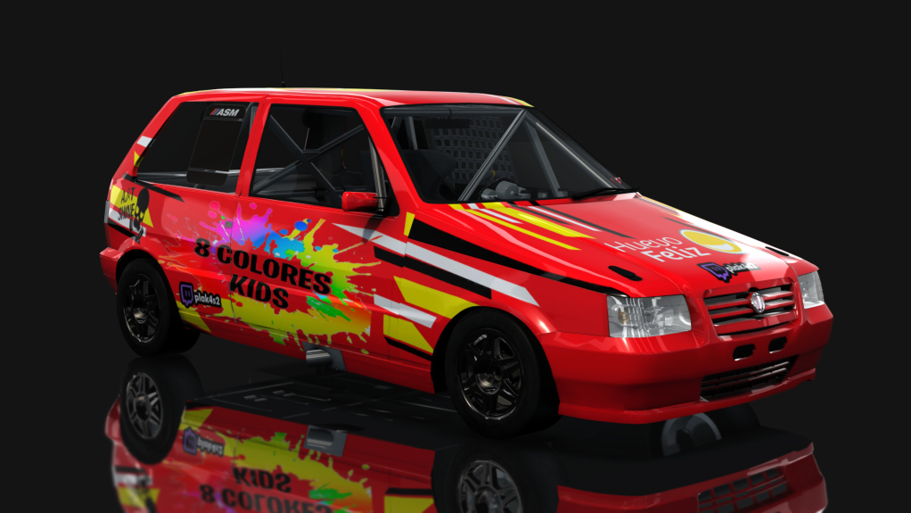 ASM - Fiat Uno Fire - Interliga Pro Racing, skin Braian Abeijon