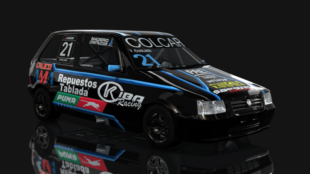ASM - Fiat Uno Fire - Interliga Pro Racing, skin Francisco Cugliari
