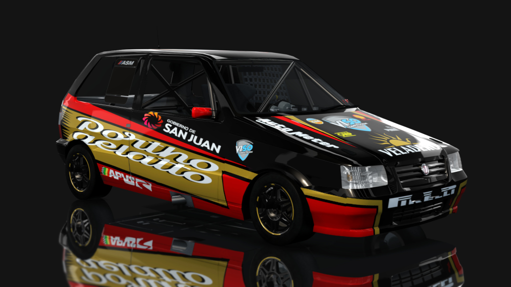 ASM - Fiat Uno Fire - Interliga Pro Racing, skin Franco Garabello