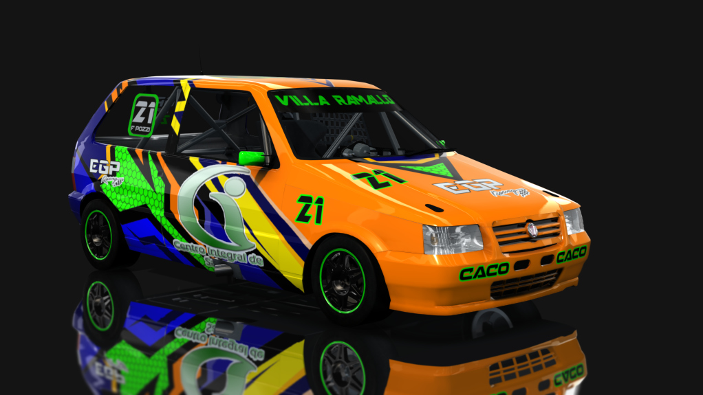 ASM - Fiat Uno Fire - Interliga Pro Racing, skin Franco Pozzi