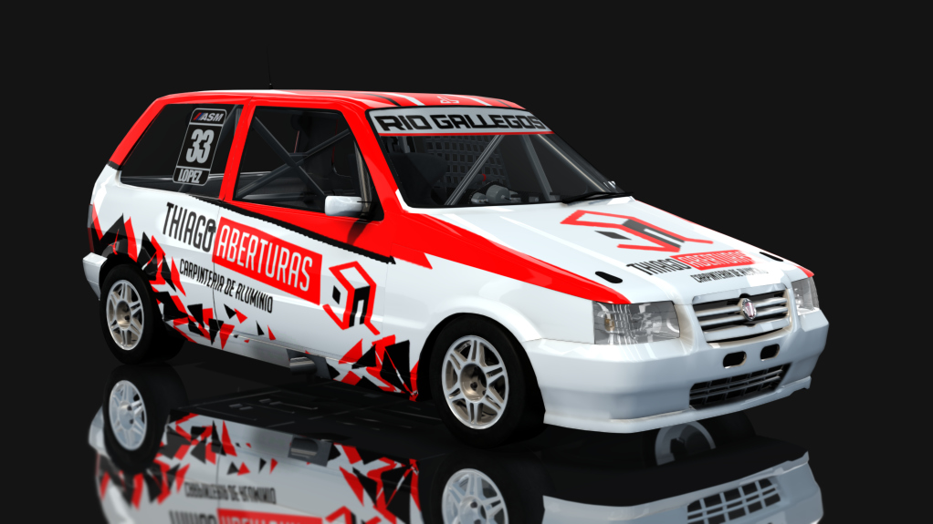 ASM - Fiat Uno Fire - Interliga Pro Racing, skin Lopez