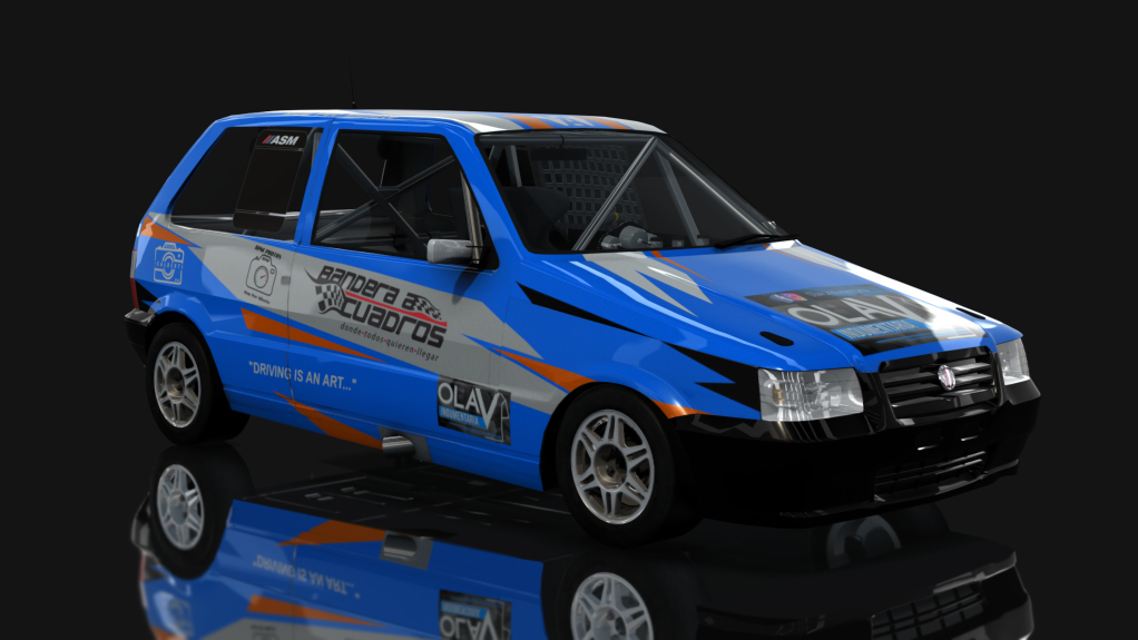 ASM - Fiat Uno Fire - Interliga Pro Racing, skin Nicolas Isalberti