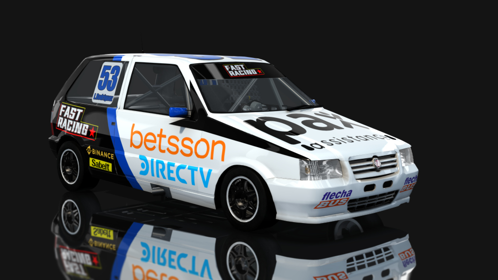 TP 1.4 - Fiat Uno Fire - Zonal Cuyano, skin Skin TP 1.4 Rodriguez Fast Racing
