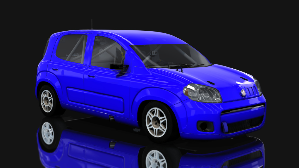 ASM - Fiat Uno Way - Interliga Pro Racing, skin Azul