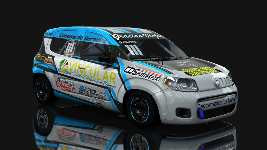 ASM - Fiat Uno Way - Interliga Pro Racing, skin Dario Giudice
