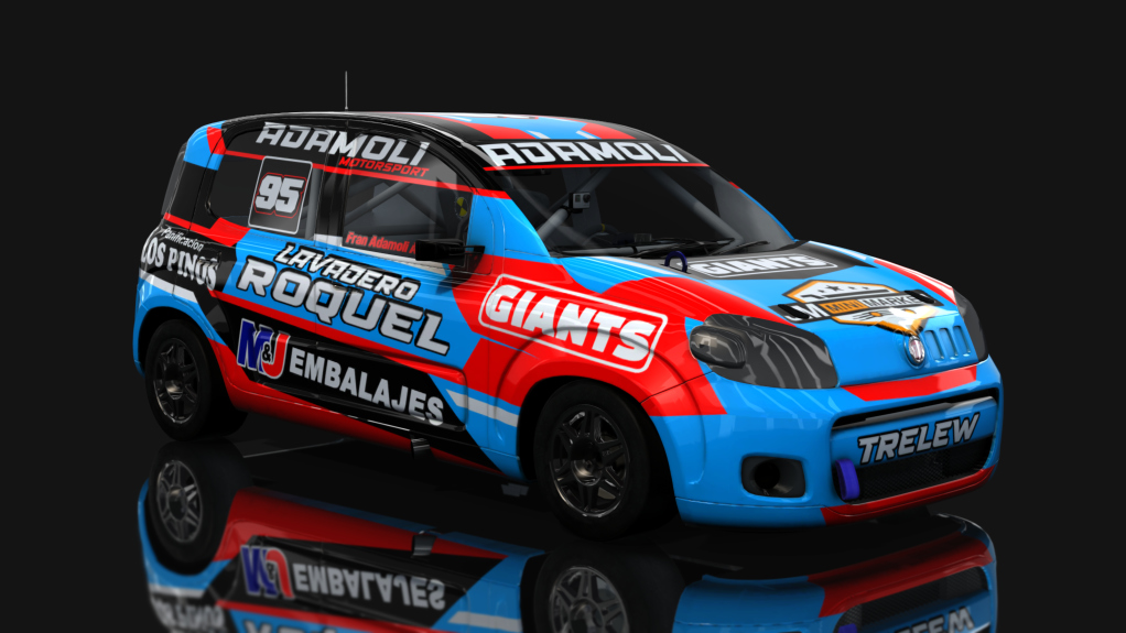ASM - Fiat Uno Way - Interliga Pro Racing, skin Franco Adamoli