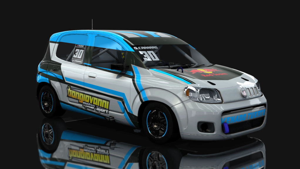 ASM - Fiat Uno Way - Interliga Pro Racing, skin Geronimo Carraro