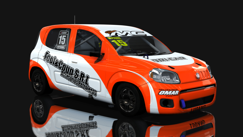 ASM - Fiat Uno Way - Interliga Pro Racing, skin Juan Depierre