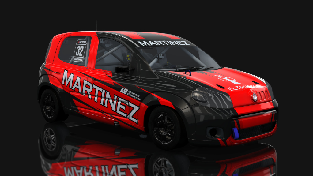 ASM - Fiat Uno Way - Interliga Pro Racing, skin Lucas Martinez