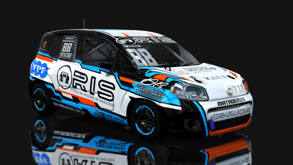 ASM - Fiat Uno Way - Interliga Pro Racing, skin Matias Scelzo