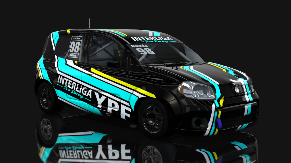 ASM - Fiat Uno Way - Interliga Pro Racing, skin Maxi Garcia