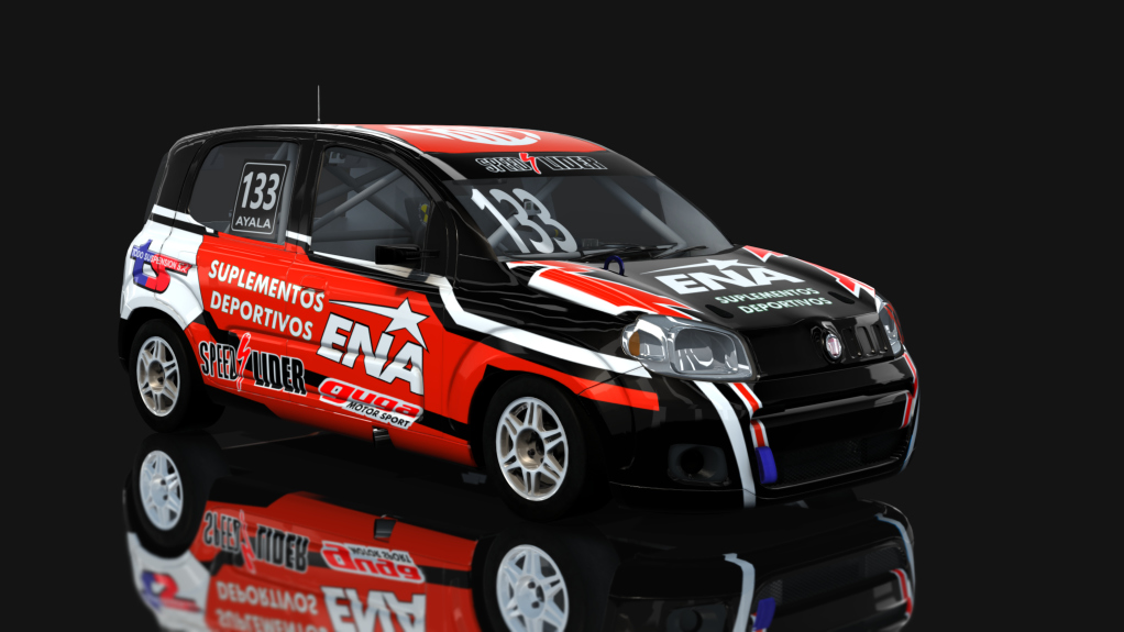 ASM - Fiat Uno Way - Interliga Pro Racing, skin Nacho Ayala