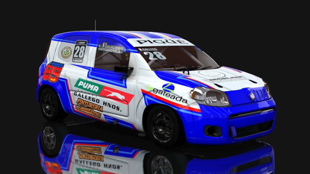 ASM - Fiat Uno Way - Interliga Pro Racing, skin Rodrigo Gallego