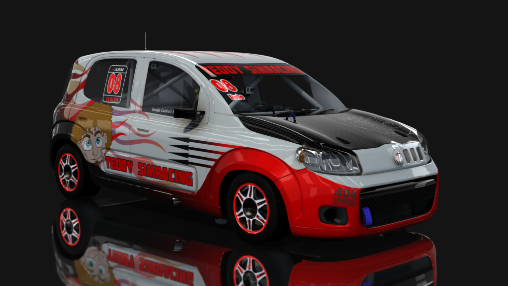 ASM - Fiat Uno Way - Interliga Pro Racing, skin Teddy 08