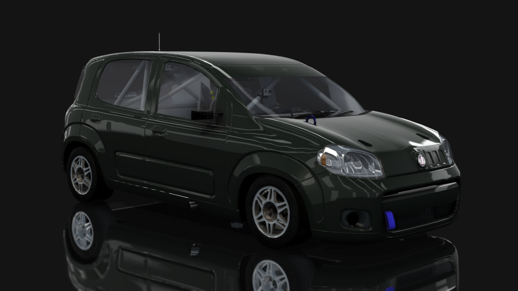 ASM - Fiat Uno Way - Interliga Pro Racing, skin Verde Oscuro